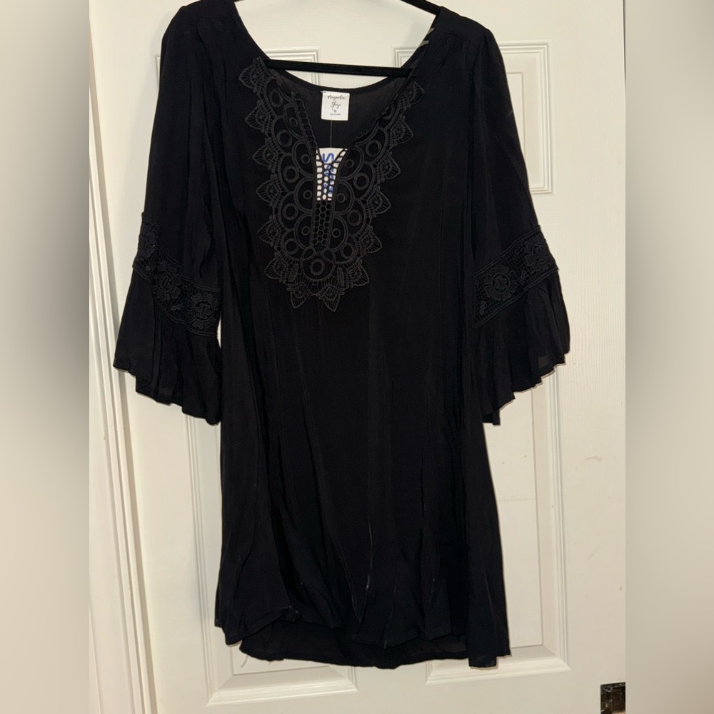 Cute Mini Black Dress.  Brand new with tags.  Size Medium.